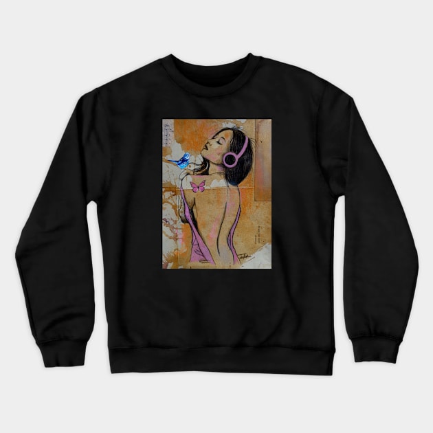 High notes Crewneck Sweatshirt by Loui Jover 